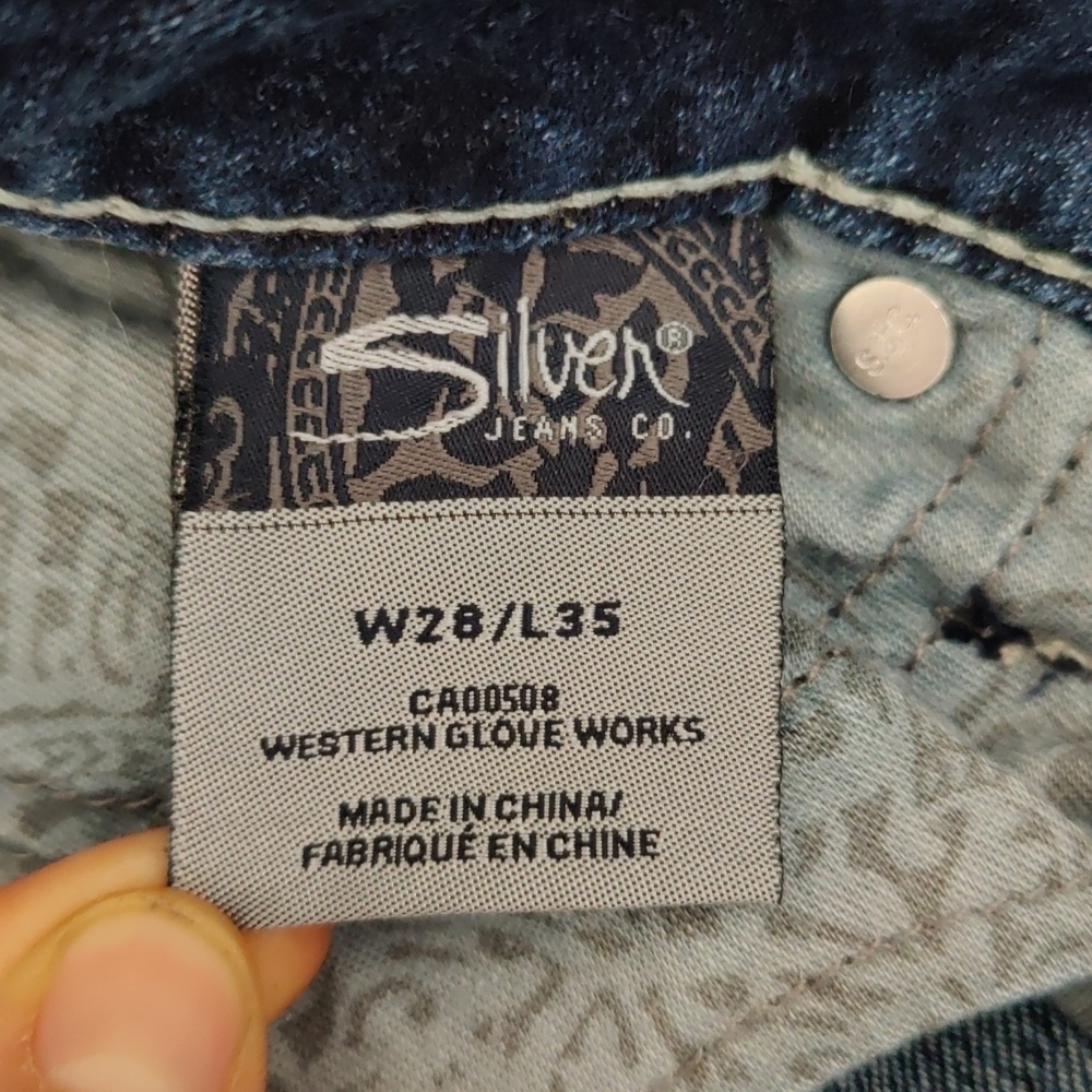 Silver Jeans Aiko Bootcut Women's Blue Denim Low Rise Workwear Y2K Vintage Chic - Picture 9 of 14